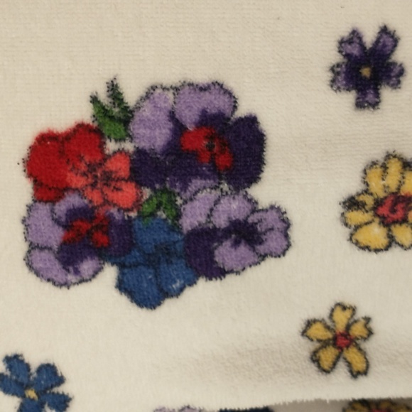 Bright Floral Turkish Cotton Terry Robe Flower on White Soft Quality Wrap Spa lk - Picture 6 of 13